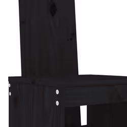 VidaXL 825356 chaise d'extérieur Terrace Bois de pin Noir - Vue supplémentaire 7