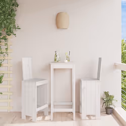 VidaXL 825360 chaise d'extérieur Terrace Bois de pin Blanc