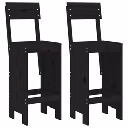 VidaXL 825363, Terrace, Bois de pin, Noir, 110 kg