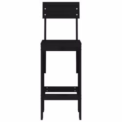 VidaXL 825363 chaise d'extérieur Terrace Bois de pin Noir - Vue supplémentaire 4