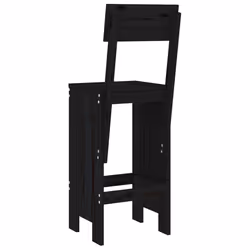 VidaXL 825363 chaise d'extérieur Terrace Bois de pin Noir - Vue supplémentaire 6