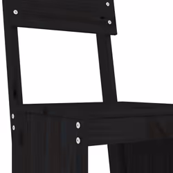 VidaXL 825363 chaise d'extérieur Terrace Bois de pin Noir - Vue supplémentaire 7