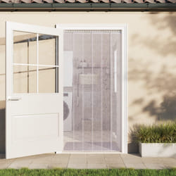 vidaXL Rideau de porte transparent 300 mmx2,6 mm 25 m PVC