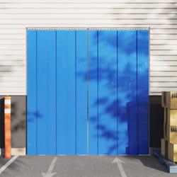 Vidaxl - Rideau de porte bleu 200 mmx1,6 mm 10 m pvc