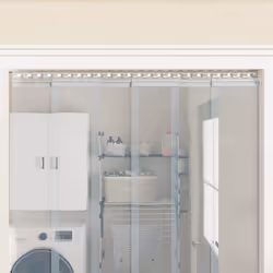 Ces plaques de connexion en acier inoxydable permettent d'installer correctement et facilement les rideaux à lanières. Matéri ...