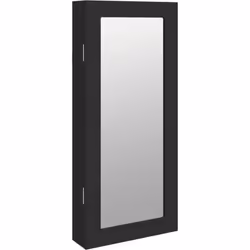 Gardez vos bijoux et parfums rangés discrètement et élégamment avec cette élégante armoire à bijoux avec miroir ! Matériau du ...