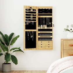 Vidaxl - Armoire à bijoux avec miroir murale 37,5x10x106 cm