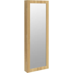 vidaXL Armoire à bijoux avec miroir et éclairage LED mural