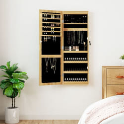 Vidaxl - Armoire à bijoux avec miroir et éclairage led mural