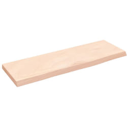 Vidaxl - tagère murale 60x20x2 cm bois de chêne massif non traité
