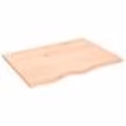 vidaXL Étagère murale 80x60x2 cm bois de chêne massif non traité