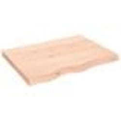 vidaXL Étagère murale 80x60x(2-6) cm bois de chêne massif non traité
