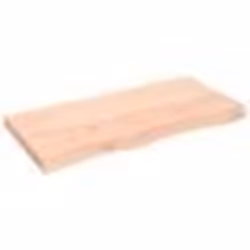 vidaXL Étagère murale 100x50x(2-6) cm bois de chêne massif non traité