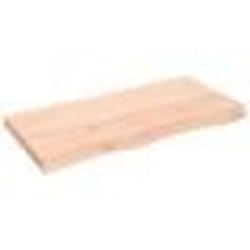 vidaXL Étagère murale 100x50x(2-6) cm bois de chêne massif non traité