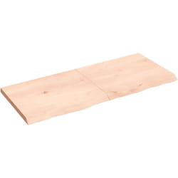 Vidaxl - tagère murale 120x50x(2-4) cm bois de chêne massif non traité
