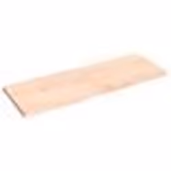 vidaXL Étagère murale 140x50x(2-4) cm bois de chêne massif non traité