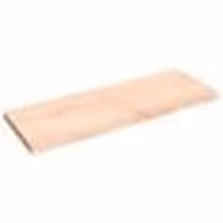 vidaXL Étagère murale 140x50x(2-6) cm bois de chêne massif non traité