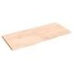 vidaXL Étagère murale 140x60x(2-4) cm bois de chêne massif non traité