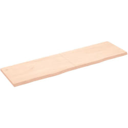 vidaXL Étagère murale 180x50x(2-4) cm bois de chêne massif non traité
