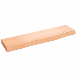 vidaXL Étagère murale marron clair 40x10x2 cm bois chêne massif traité