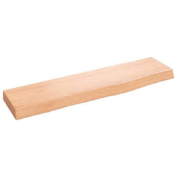 vidaXL Étagère murale marron clair 40x10x2 cm bois chêne massif traité