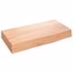vidaXL Étagère murale marron clair 40x20x6 cm bois chêne massif traité