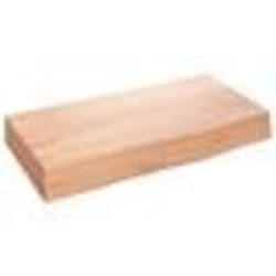 vidaXL Étagère murale marron clair 40x20x6 cm bois chêne massif traité