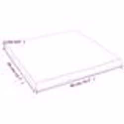 vidaXL Étagère murale marron clair 40x40x2 cm bois chêne massif traité