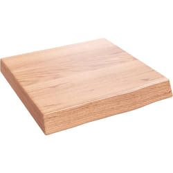 Vidaxl - tagère murale marron clair bois chêne massif traité