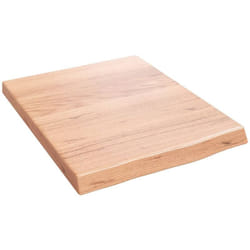 Vidaxl - tagère murale marron clair bois chêne massif traité
