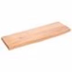 vidaXL Étagère murale marron clair 60x20x2 cm bois chêne massif traité