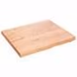 vidaXL Étagère murale marron clair 60x50x2 cm bois chêne massif traité
