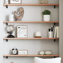 Vidaxl - tagère murale marron clair 80x10x2 cm bois chêne massif traité