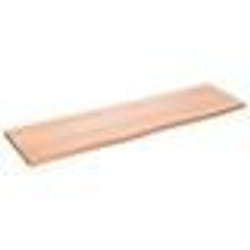 vidaXL Étagère murale marron clair 100x30x2cm bois chêne massif traité