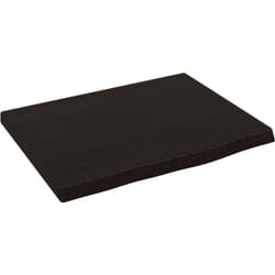 vidaXL Étagère murale marron foncé 40x30x2 cm bois chêne massif traité