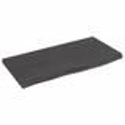 vidaXL Étagère murale marron foncé 60x30x2 cm bois chêne massif traité
