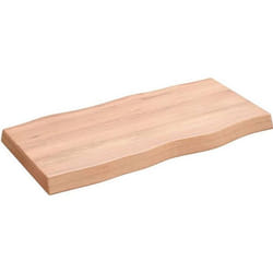 vidaXL Dessus de table bois massif traité bordure assortie