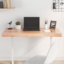 Dessus de table bois massif traité bordure assortie Vidaxl
