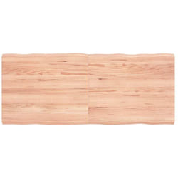 Dessus de table bois chêne massif traité bordure assortie