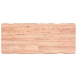 vidaXL Dessus de table bois massif traité bordure assortie