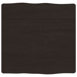 Dessus de table bois massif traité bordure assortie - Vidaxl