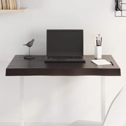 Dessus de table bois chêne massif traité bordure assortie