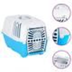 vidaXL Transporteur pour animaux de compagnie blanc et bleu PP