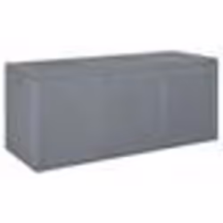 vidaXL Boîte de rangement de jardin gris PP rotin 270 L