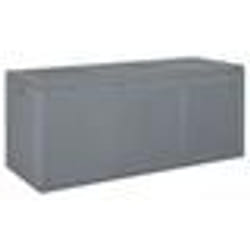vidaXL Boîte de rangement de jardin gris PP rotin 270 L