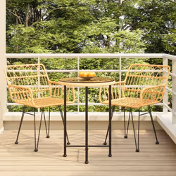 Créez une esthétique convaincante et uniforme dans votre espace extérieur avec cet ensemble de salle à manger de jardin ! Mat ...