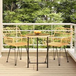 Vidaxl - Ensemble à manger de jardin 3 pcs Résine tressée