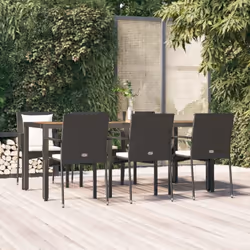 Cet ensemble de salle à manger de jardin tendance, au design élégant et contemporain, est un excellent choix pour manger ou v ...