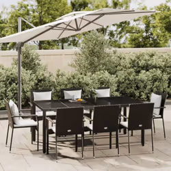 Cet ensemble de salle à manger de jardin tendance, au design élégant et contemporain, est un excellent choix pour manger ou v ...