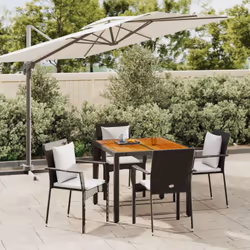 Cet ensemble de salle à manger de jardin tendance, au design élégant et contemporain, est un excellent choix pour manger ou v ...